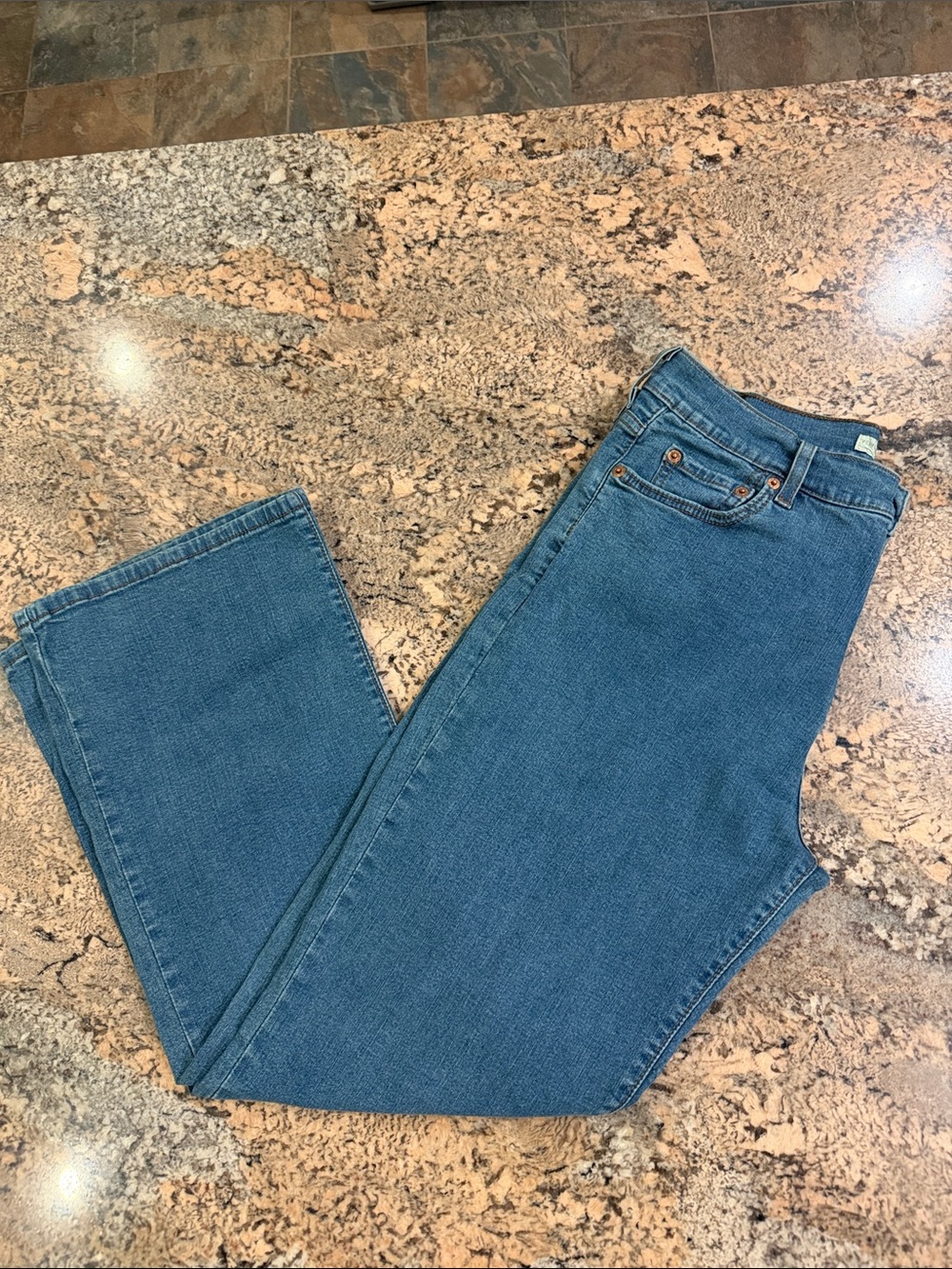 Classic Women's Straight Leg Jeans in Medium Blue